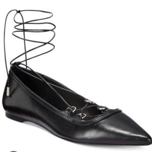 MICHAEL KORS BLACK TABBY FLAT